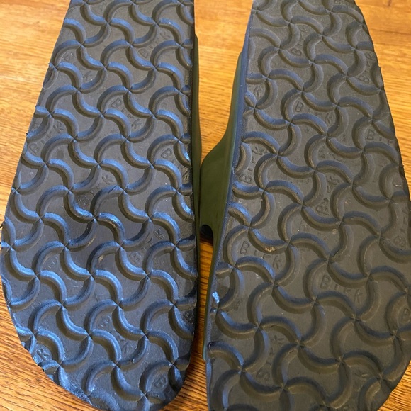 Birkenstock Papillio green Two-Strap Slide Sandals with Black Outsole - Picture 4 of 6